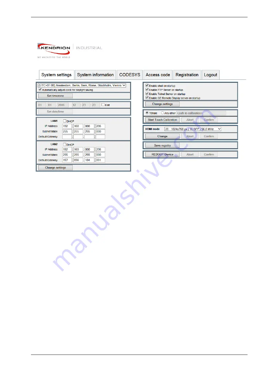 Kendrion Econo 206 User Manual Download Page 46