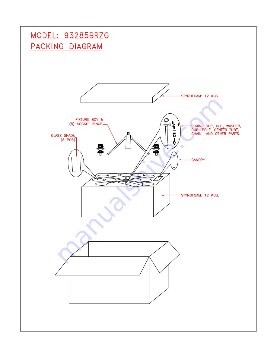 Kenroy Home 93285BRZG Operating Instructions Download Page 1