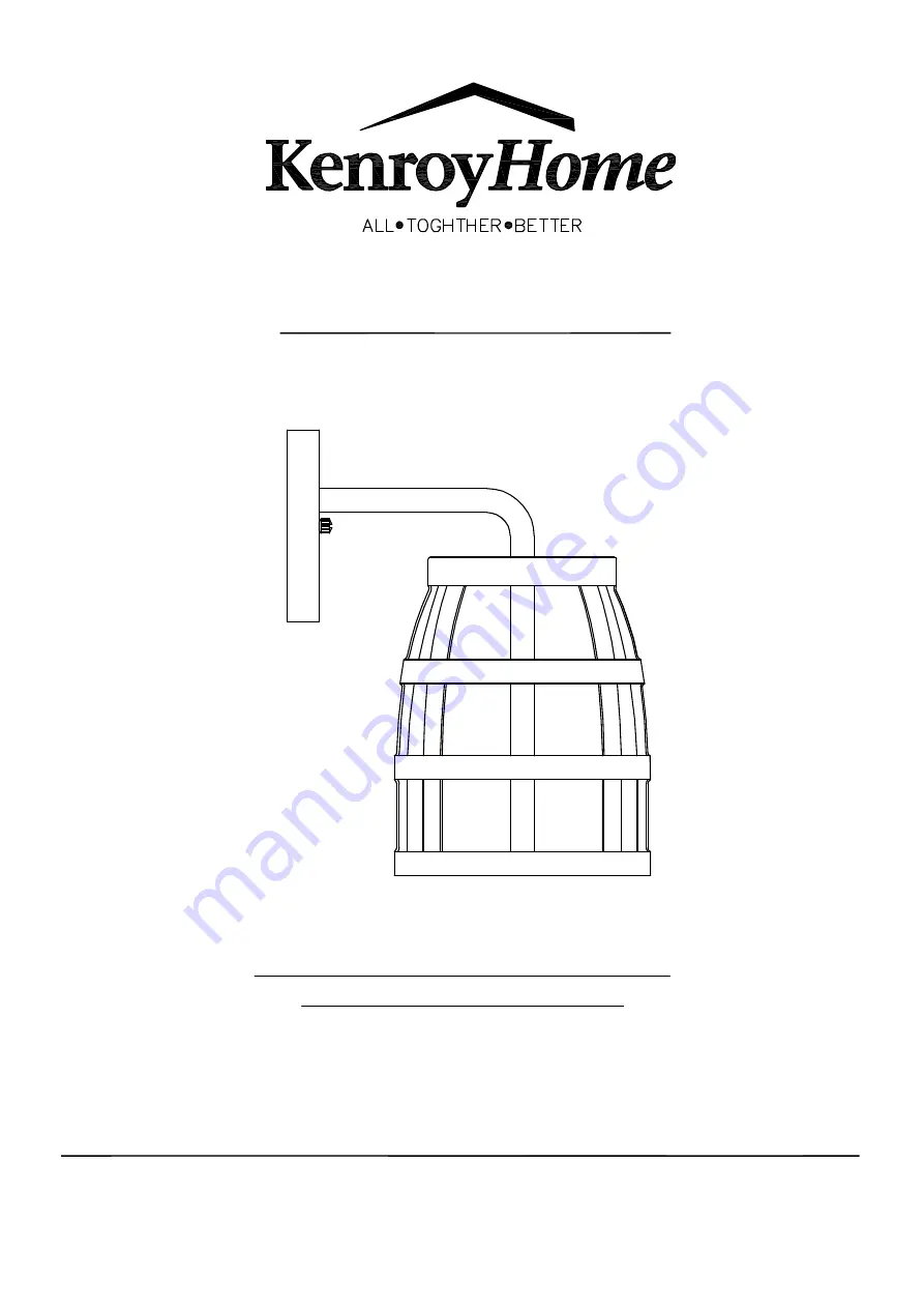 Kenroy Home 93838GAL Скачать руководство пользователя страница 1