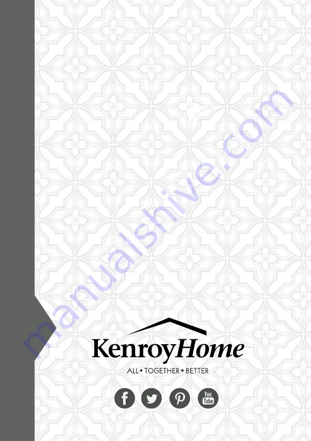 Kenroy Home LINCOLN 51017WDG Care And Instructions Manual Download Page 14