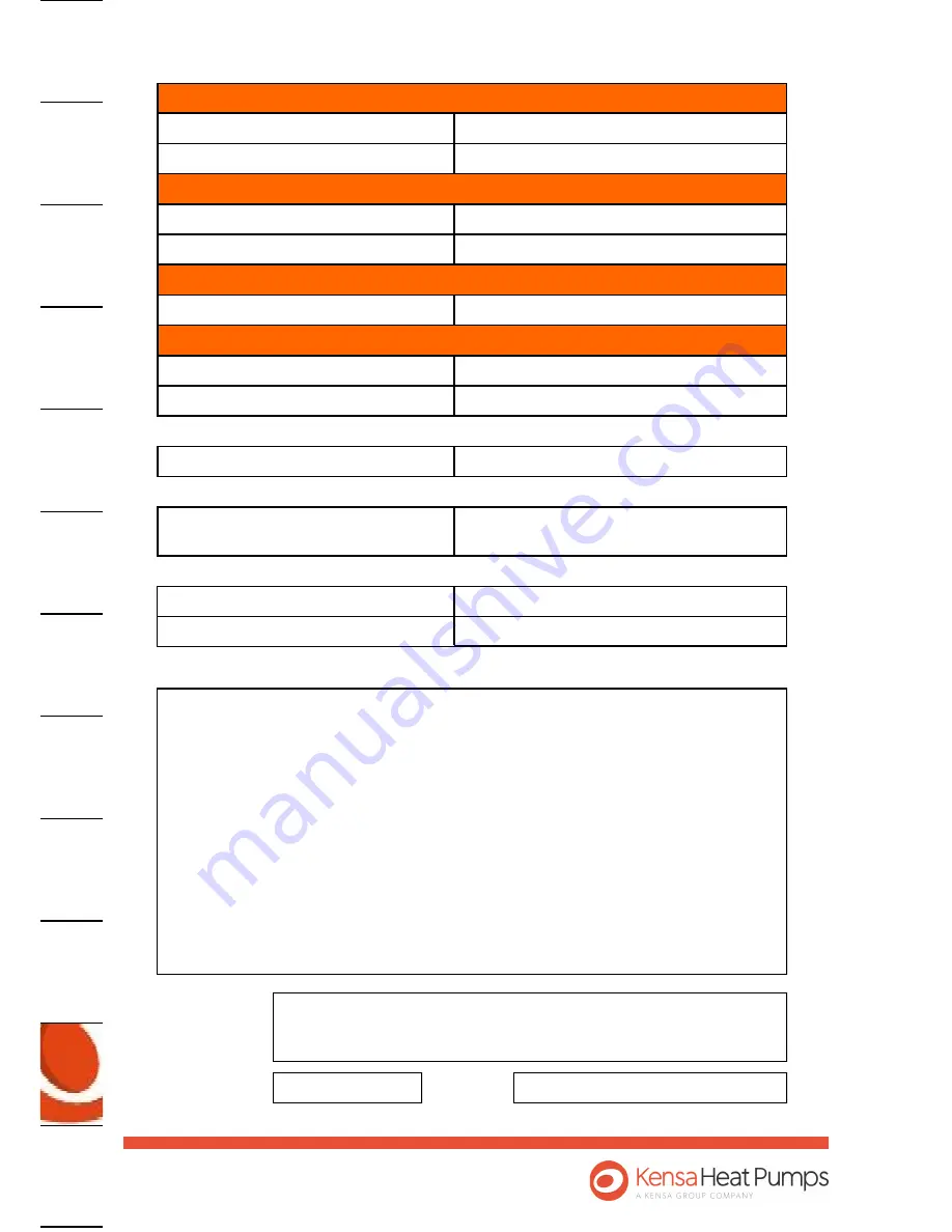 Kensa Heat Pumps 13kW Evo Installation And Commissioning Manual Download Page 84