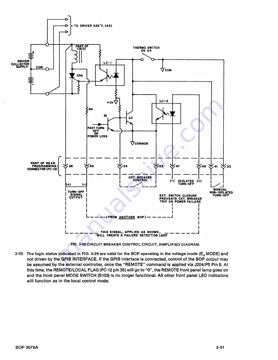 KEPCO BOP 100-1 Operator'S Manual Download Page 63