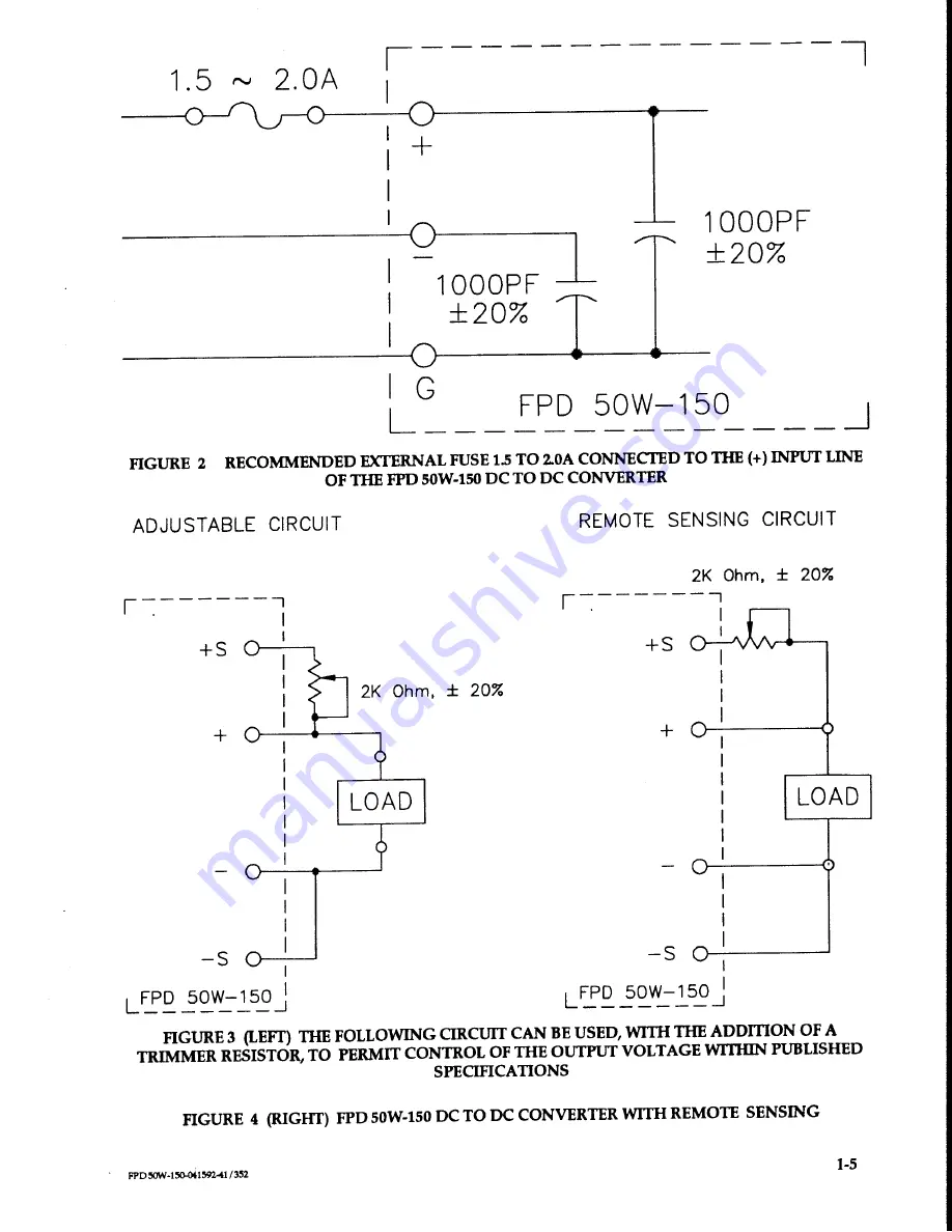 KEPCO FPD 50W-150V Operator'S Manual Download Page 7