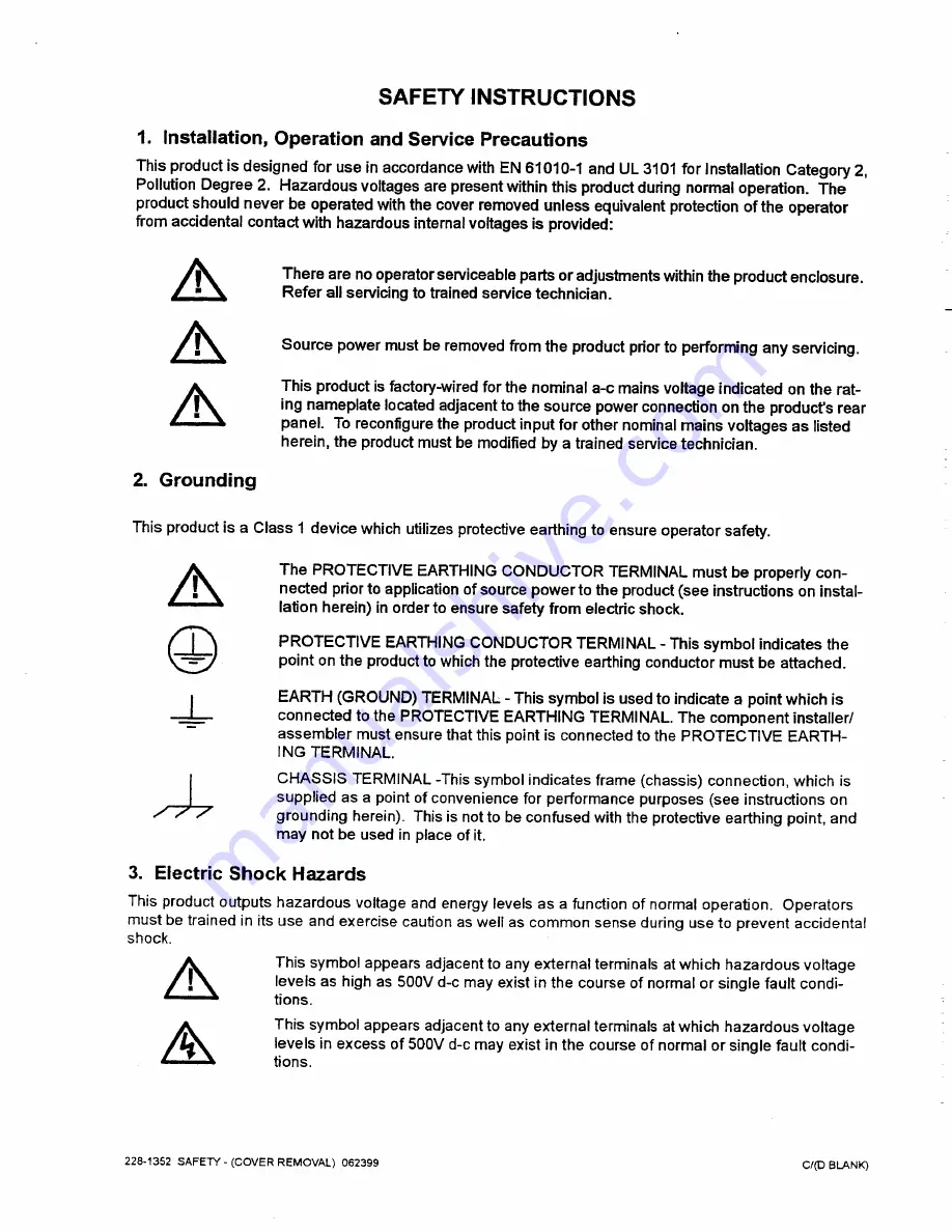 KEPCO JQE 100-2.5 Operator'S Manual Download Page 5