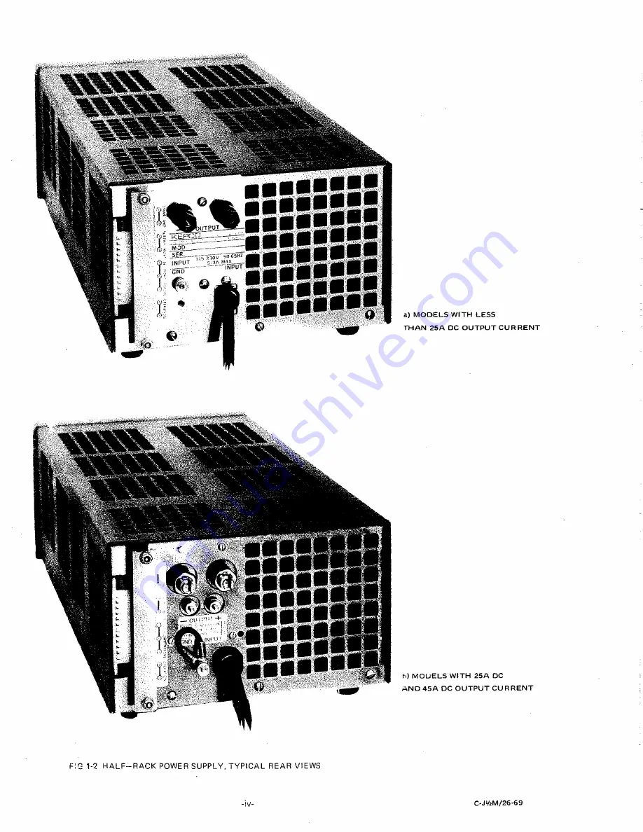 KEPCO JQE 100-2.5 Operator'S Manual Download Page 10