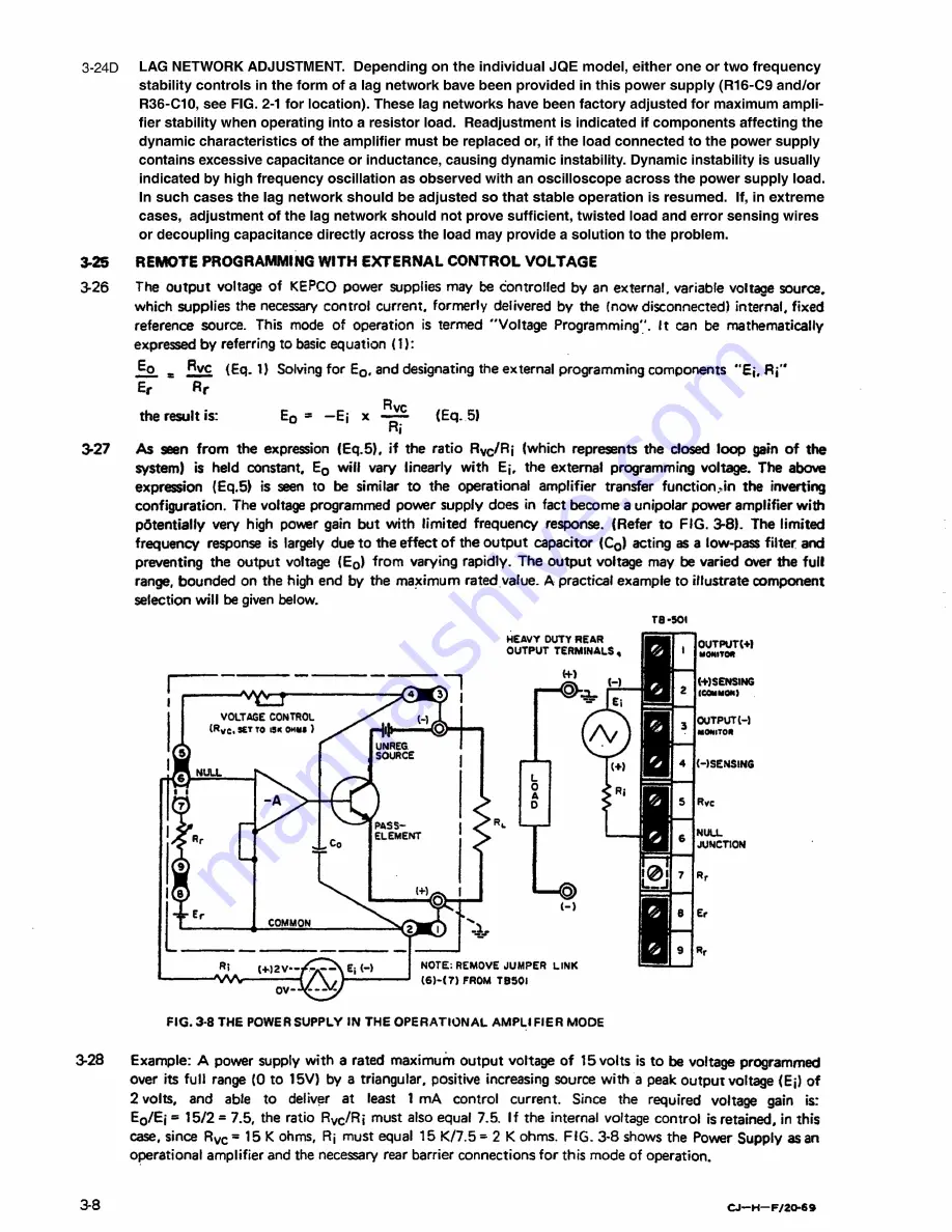 KEPCO JQE 100-2.5 Operator'S Manual Download Page 30