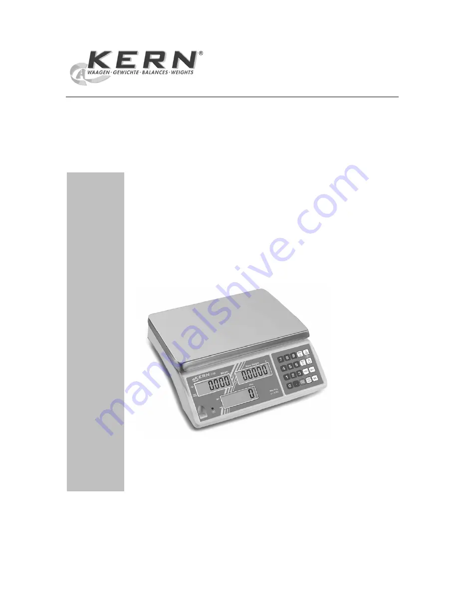 KERN CXB-SH-e-0913 Service Manual Download Page 1