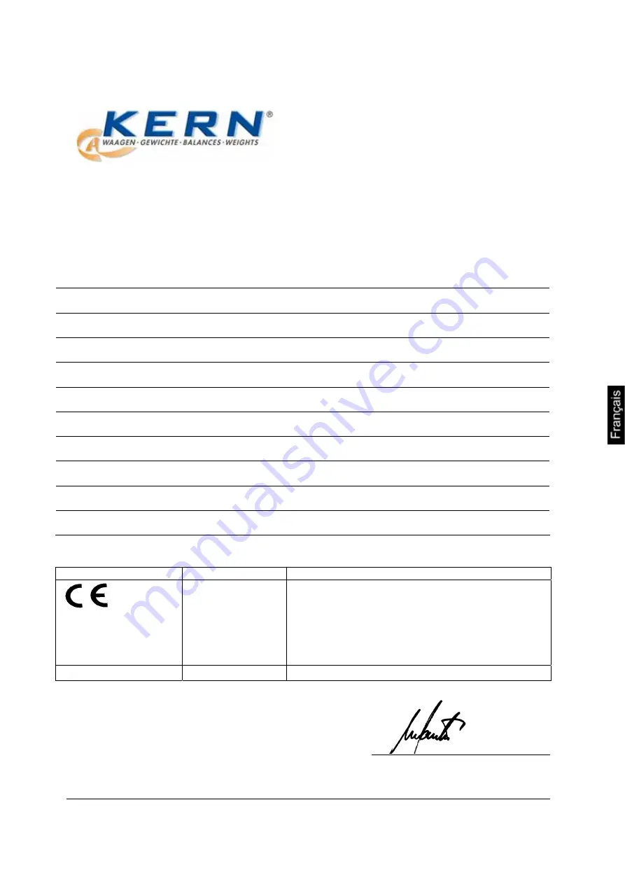 KERN FKT 12K0.05 Operating Instructions Manual Download Page 93