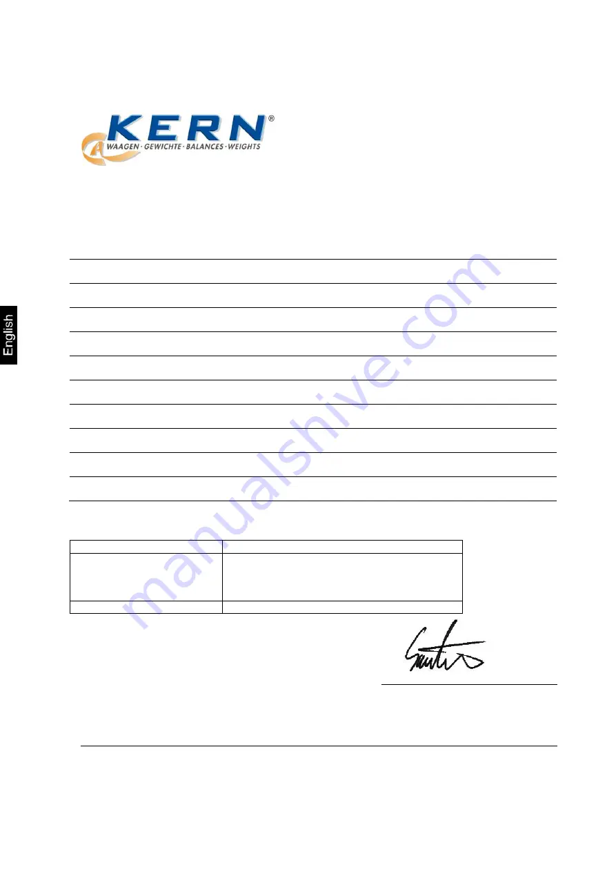 KERN PEJ 220-3M Operating Instruction Download Page 10