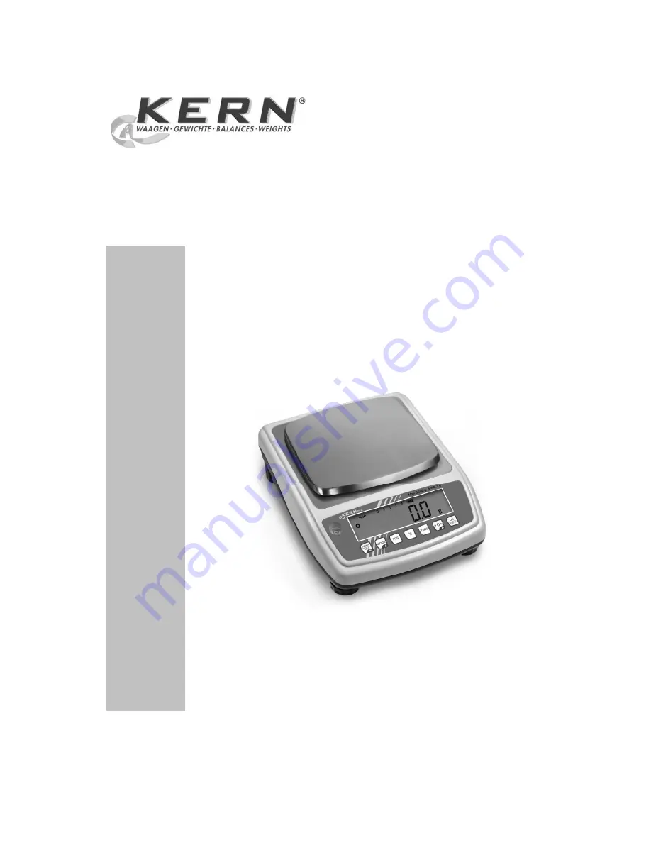 KERN PFB 120-3 Operating Manual Download Page 1