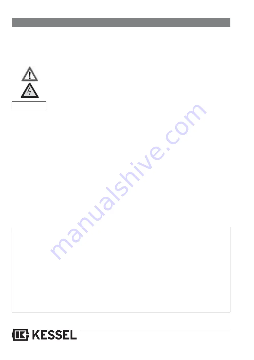 Kessel 28701 Installation Manual Download Page 26