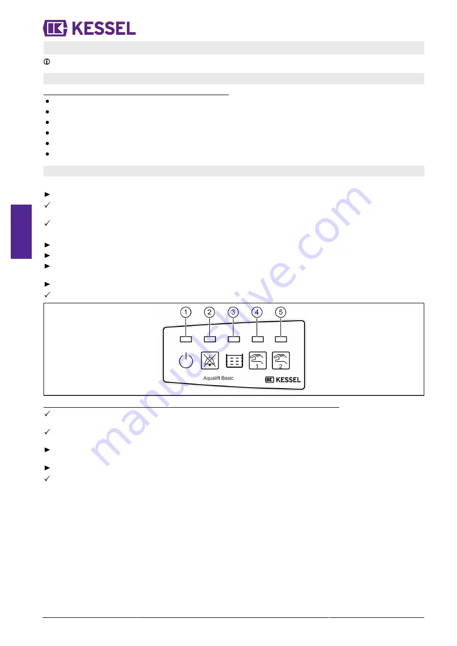 Kessel Aqualift S Basic Duo Tronic Manual Download Page 104