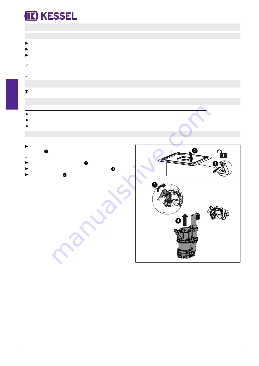 Kessel Aqualift S Compact Installation And Operating Instructions Manual Download Page 62