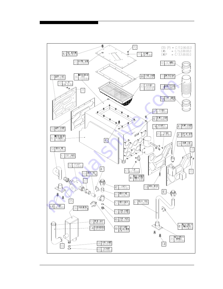 Keston C40P Installation And Servicing Instructions Download Page 40