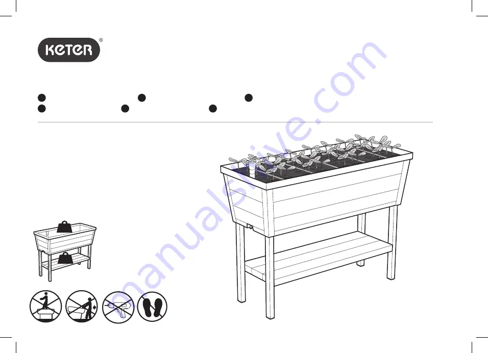 Keter 598998 Assembly Instructions Manual Download Page 1