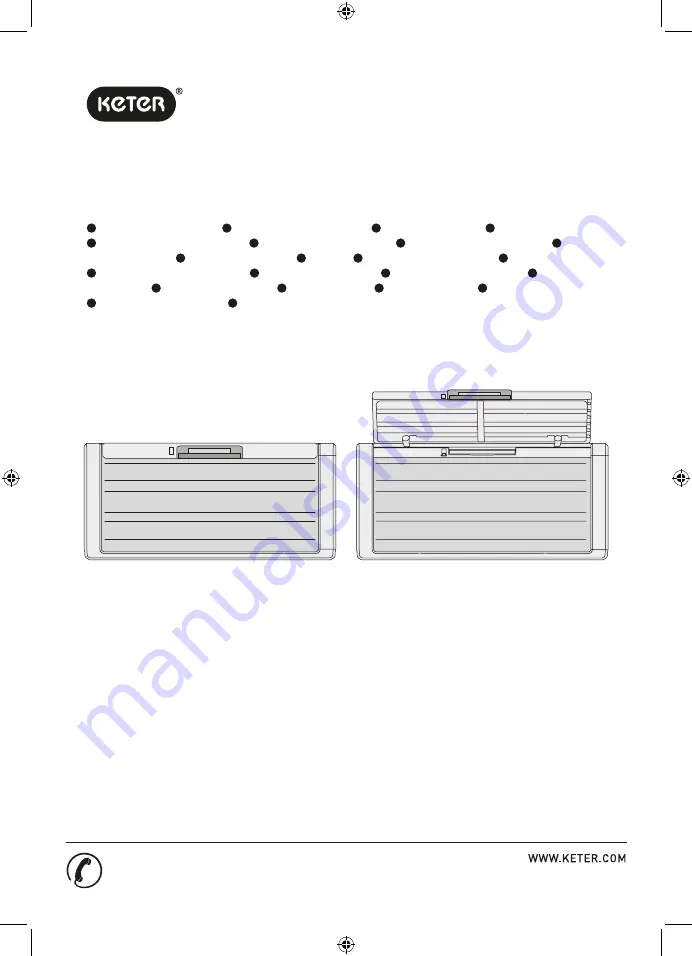 Keter GULLIVER CHEST Assembly Instructions Manual Download Page 1