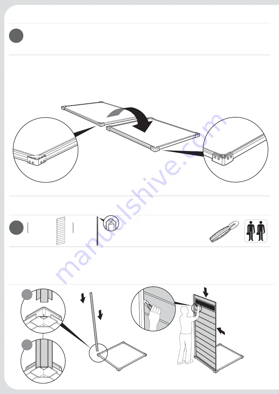 Keter MANOR 4x3 Assembly Instructions Manual Download Page 10