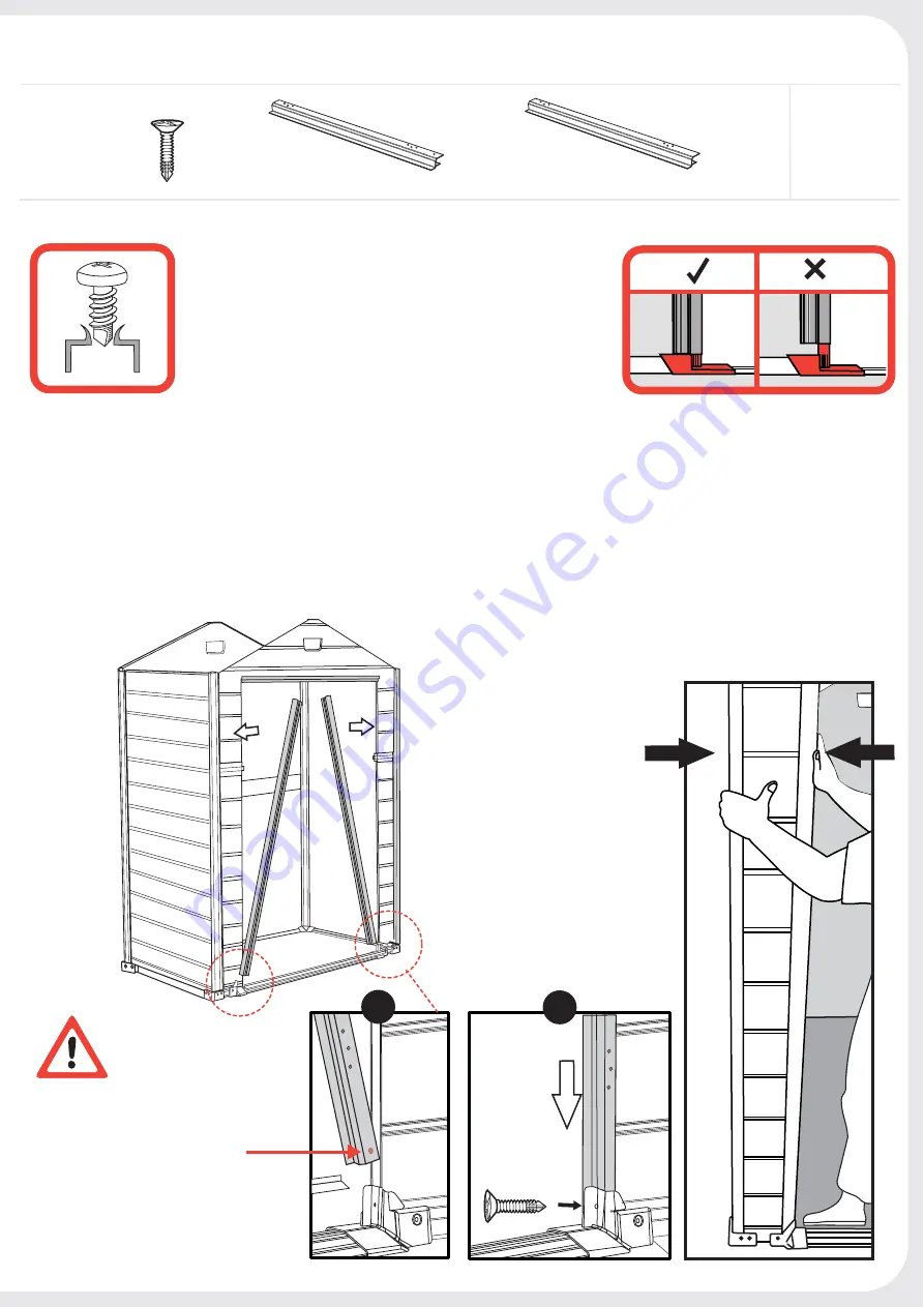 Keter MANOR 6x3DD Assembly Instructions Manual Download Page 19