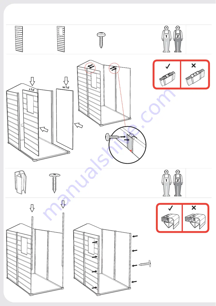 Keter MANOR Assembly Instructions Manual Download Page 14