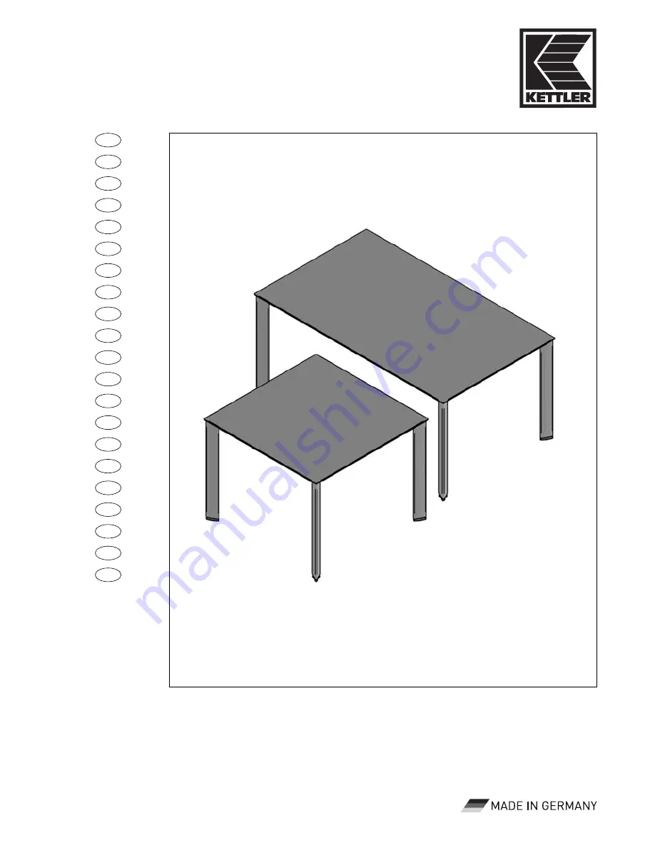 Kettler 03840-810 Instructions Manual Download Page 1