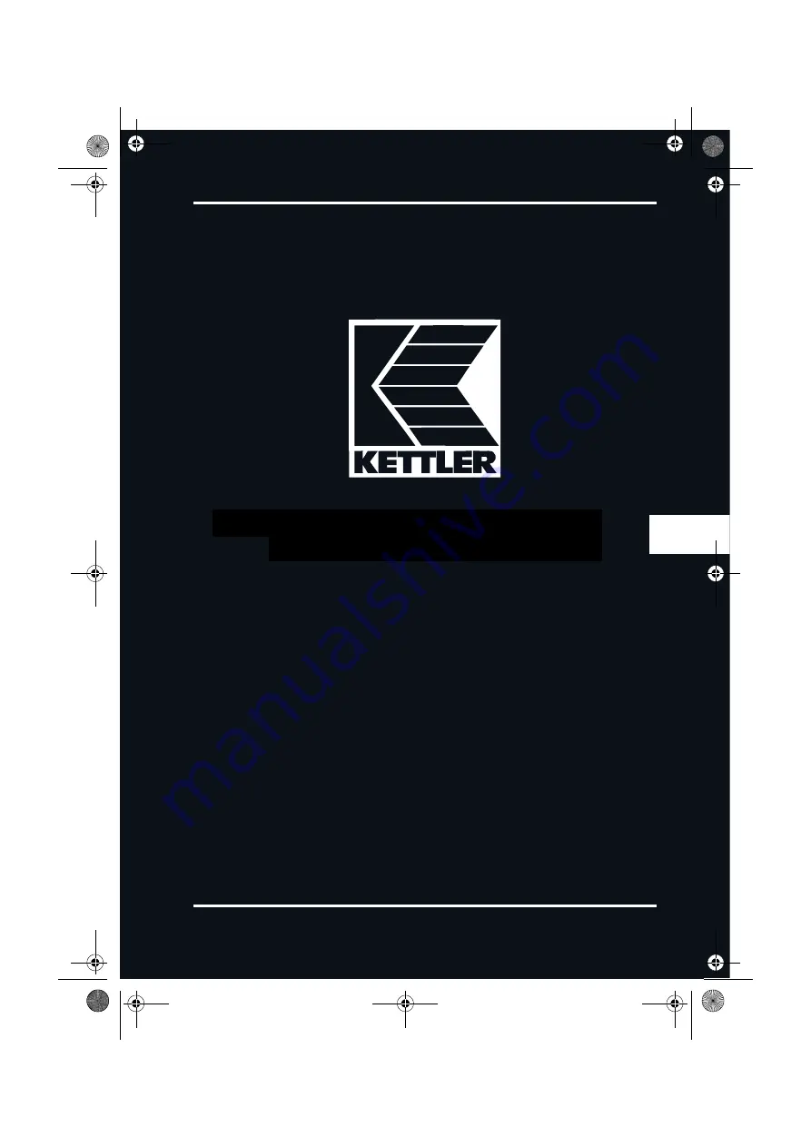 Kettler 2 E Pro 5 Translation Of The Original Operating Instructions Download Page 1