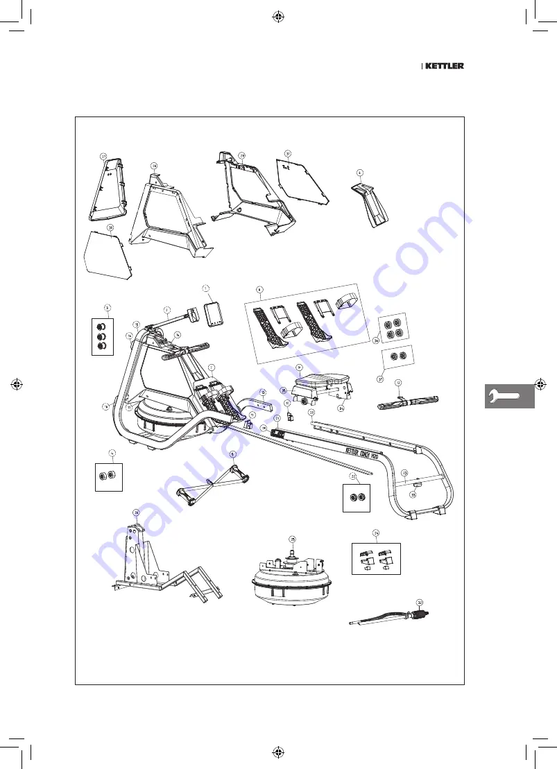 Kettler GYM@HOME COACH H2O 07975-500 Assembly Instructions Manual Download Page 25