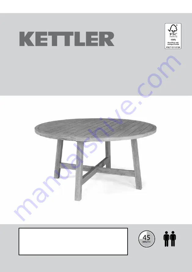 Kettler HUC28207 Assembly Instructions Manual Download Page 1