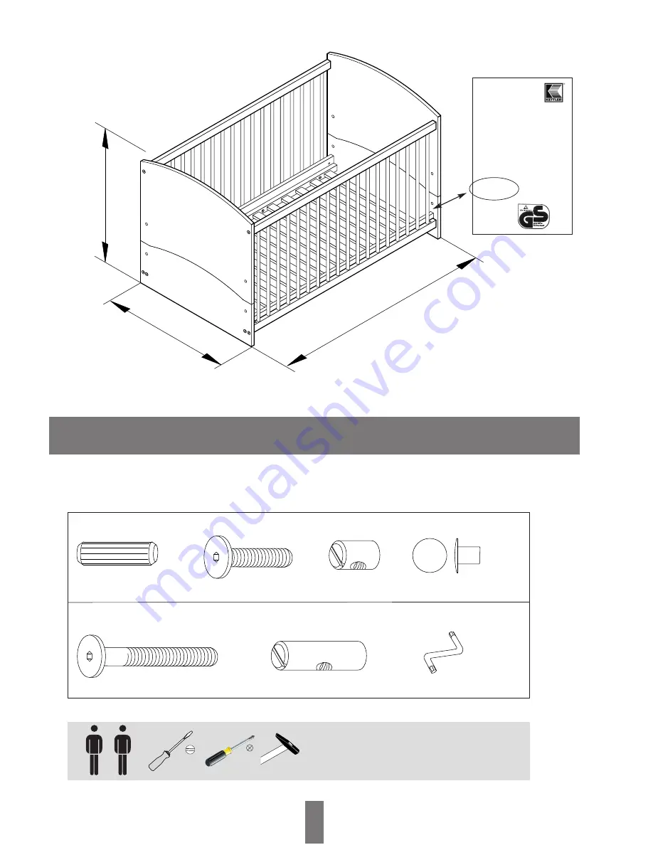 Kettler KINDERBETT H 1920-0001 Assembly Instructions Manual Download Page 6