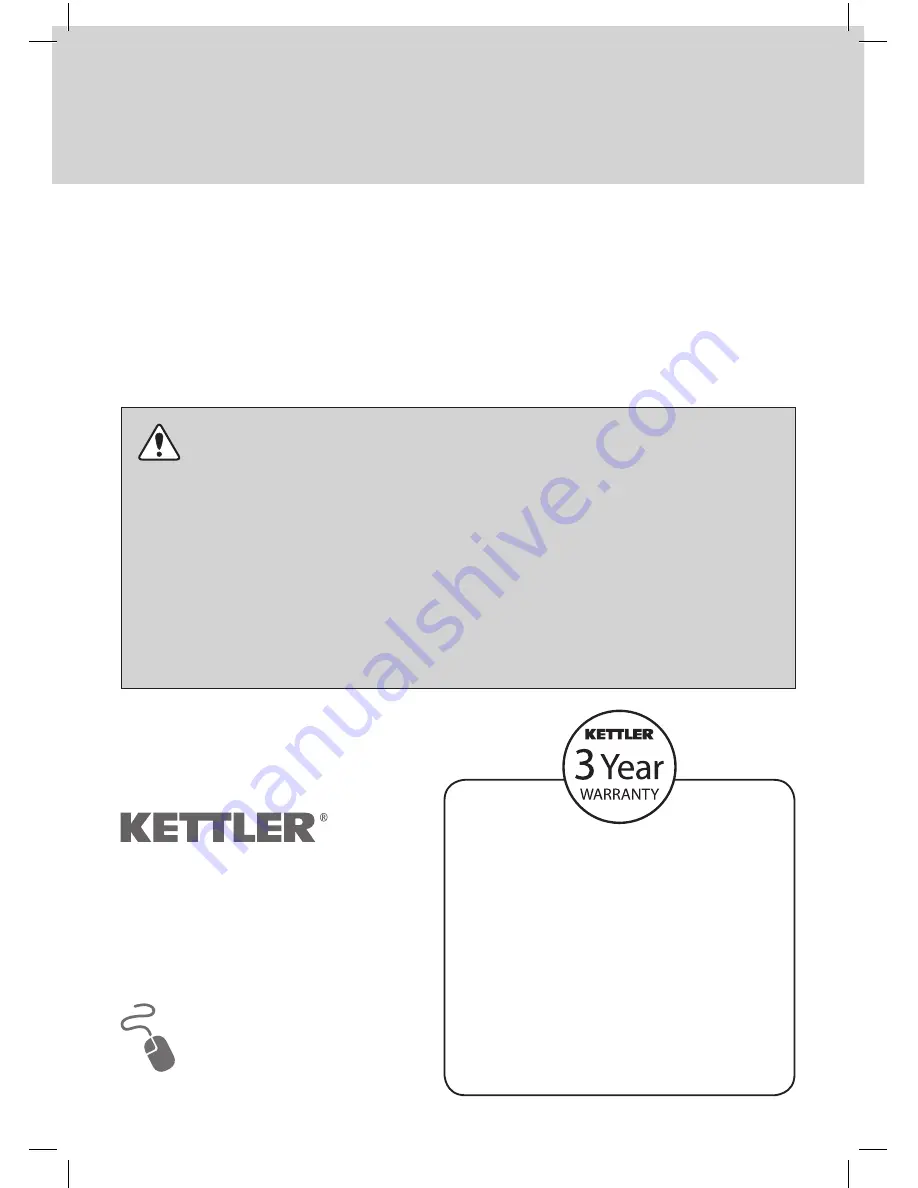 Kettler Merida Bench Скачать руководство пользователя страница 6