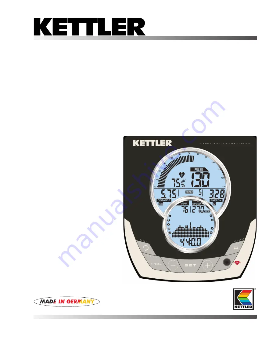 Kettler SM3635-68 Training And Operating Instructions Download Page 1