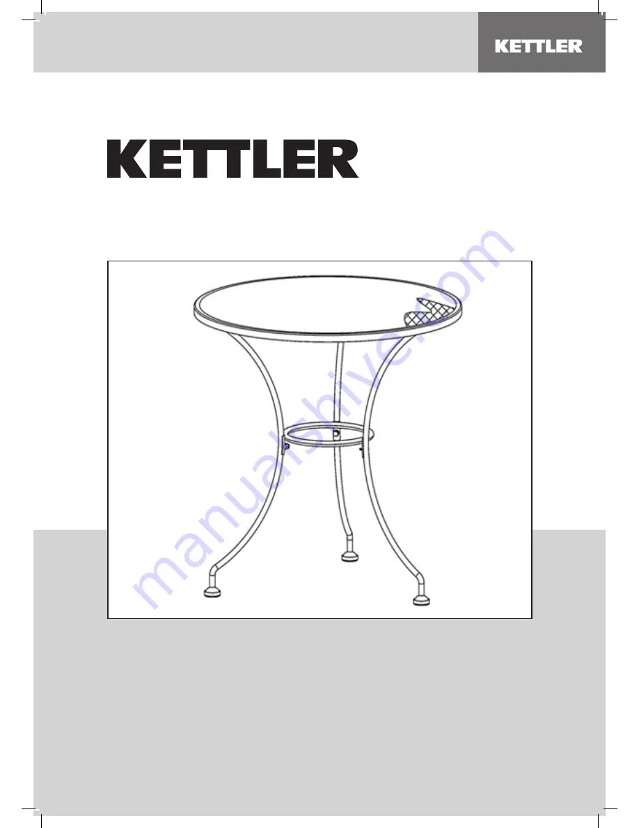 Kettler T2501-0200 Assembly Instruction Download Page 1