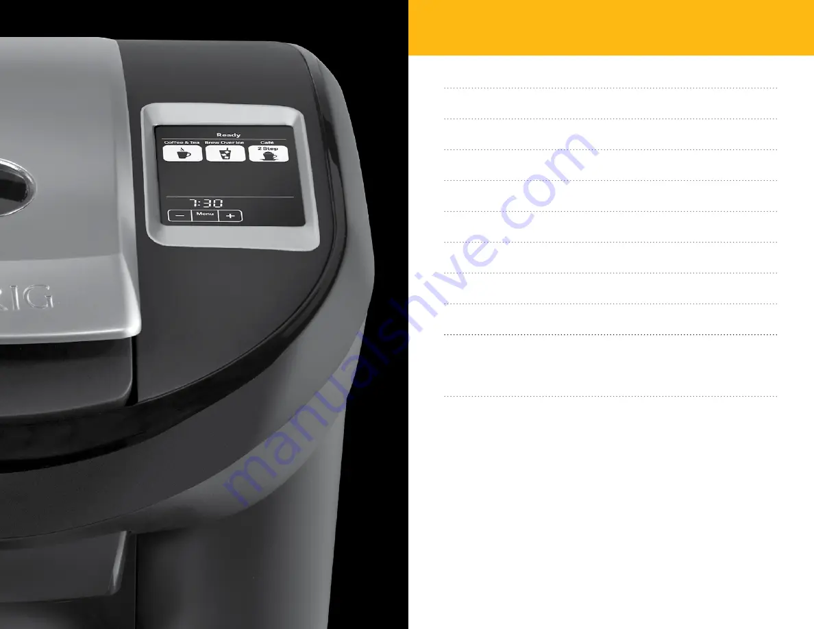 Keurig Vue V600 Скачать руководство пользователя страница 3