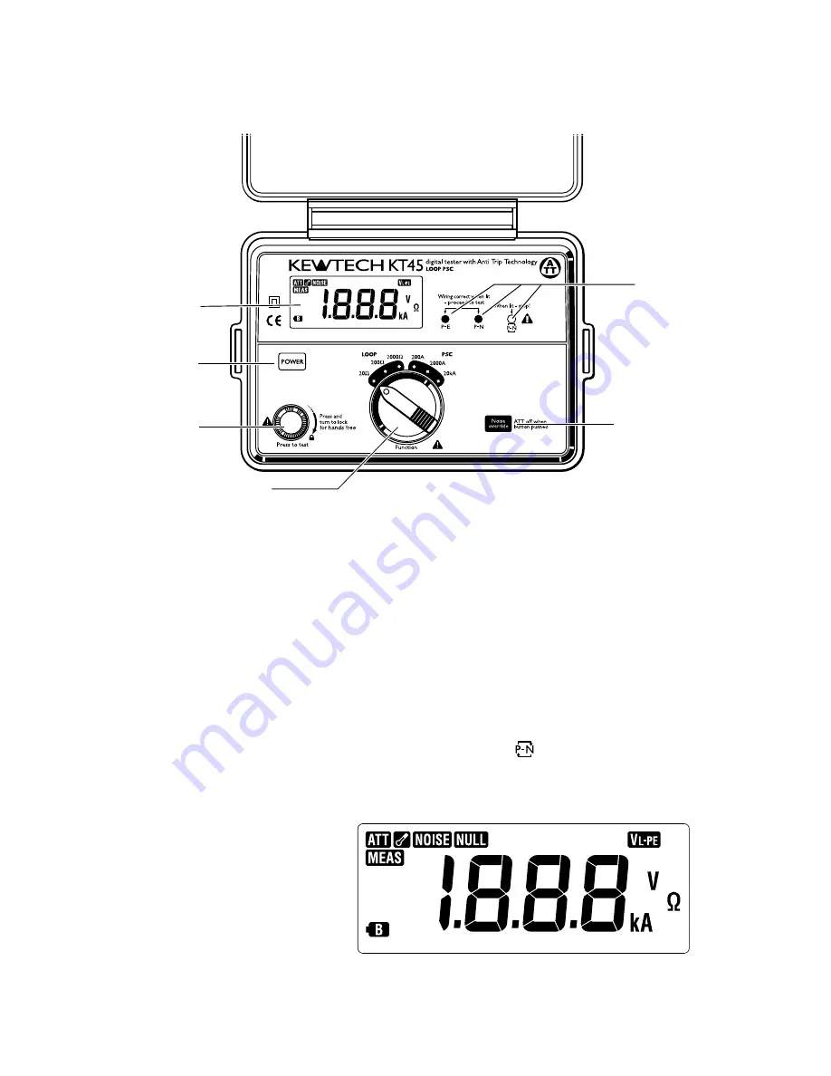 Kewtech KT45 Instruction Manual Download Page 5