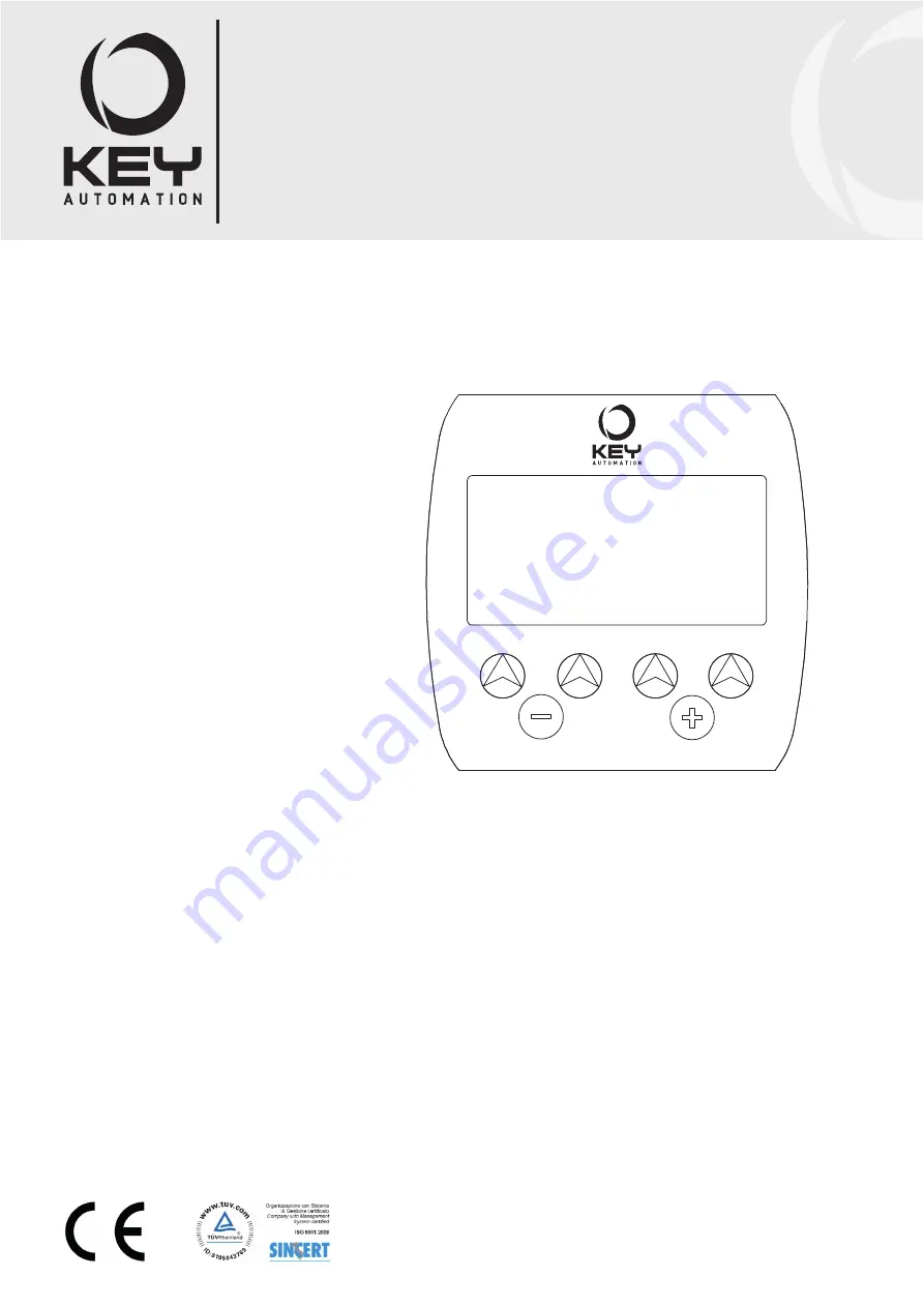 Key Automation 900EASY Instructions And Warnings For Installation And Use Download Page 1