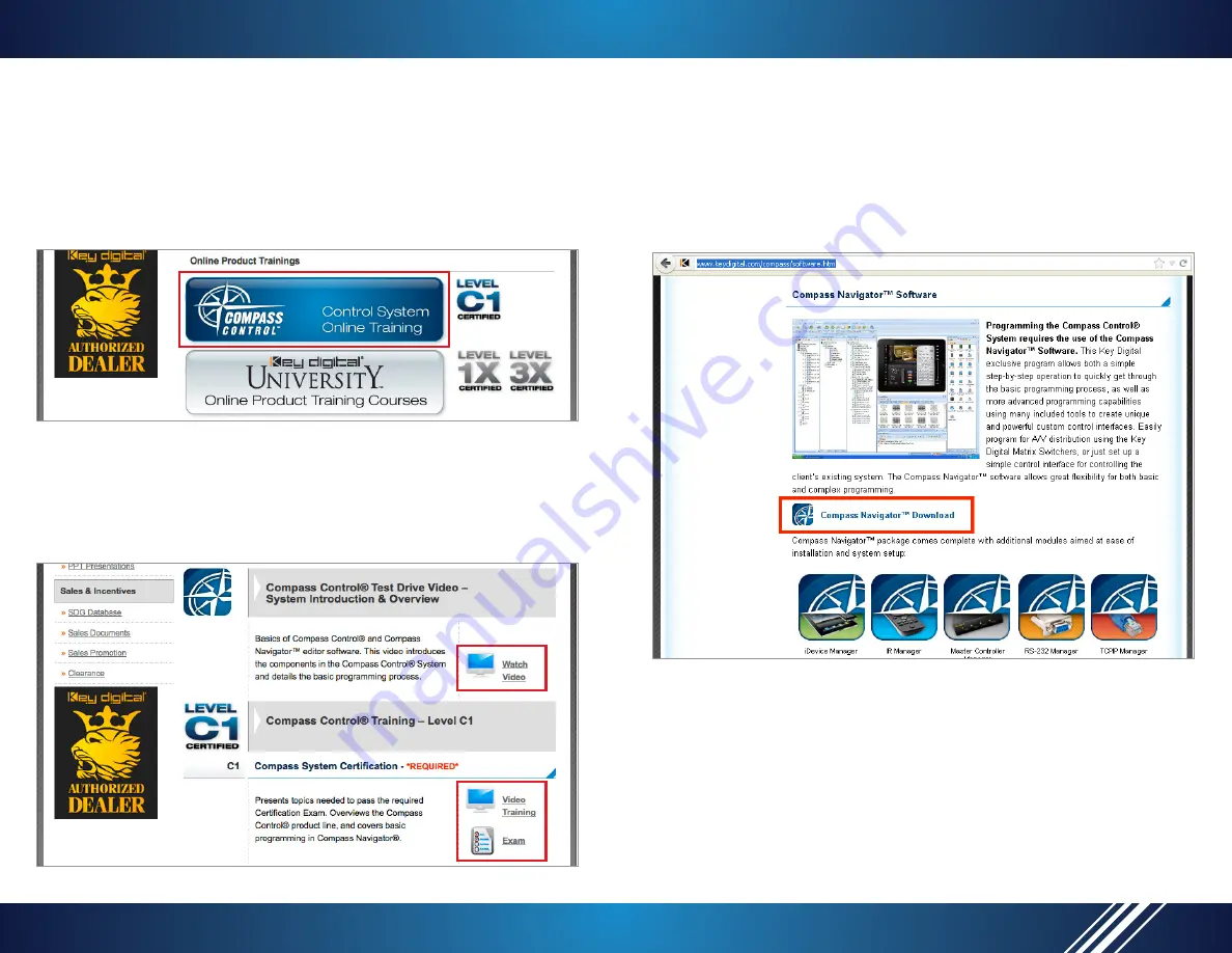 Key Digital Compass Control Quick Setup Manual Download Page 6