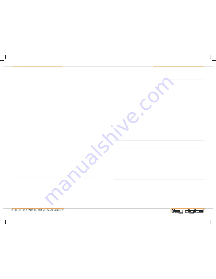 Key Digital KD-MSW4X2 Operating Instructions Manual Download Page 18