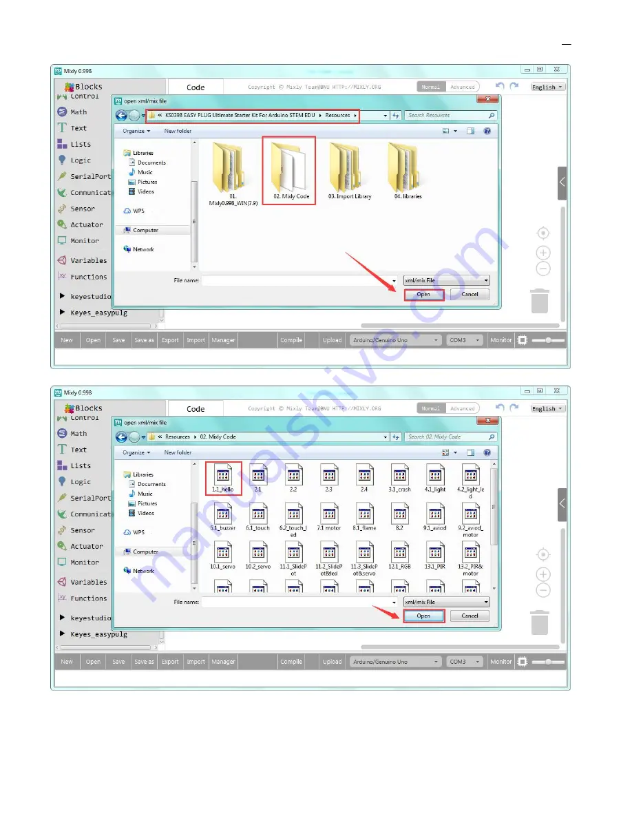 Keyestudio EASY PLUG Ultimate Starter Kit Manual Download Page 88