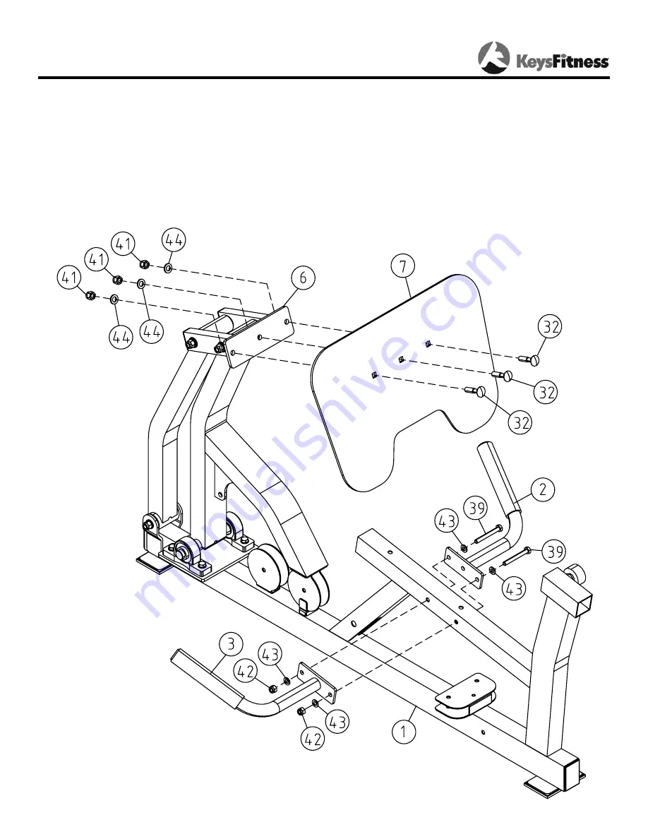 Keys Fitness Power System KPS-LP2 Owner'S Manual Download Page 8