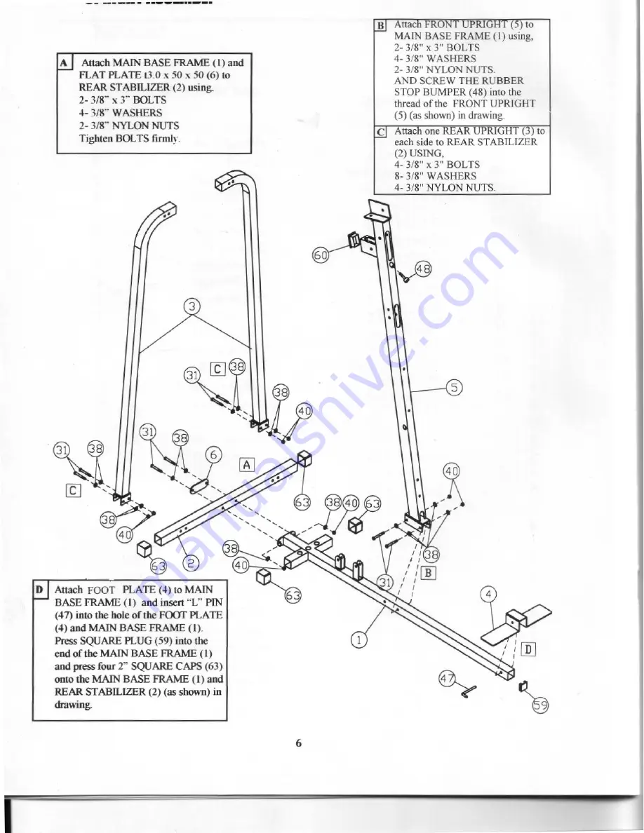 Keys Fitness Strength Trainer 250 Owner'S Manual Download Page 7