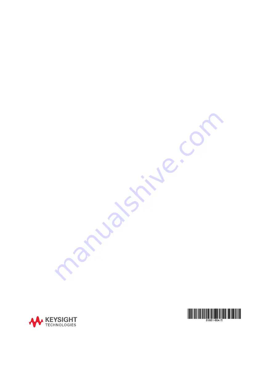 Keysight Technologies 81663A User Manual Download Page 73