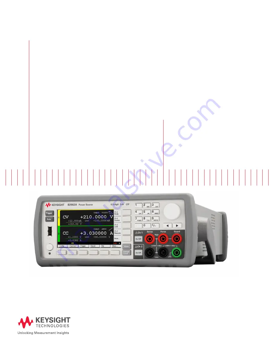 Keysight Technologies B2960A Demo Manual Download Page 1