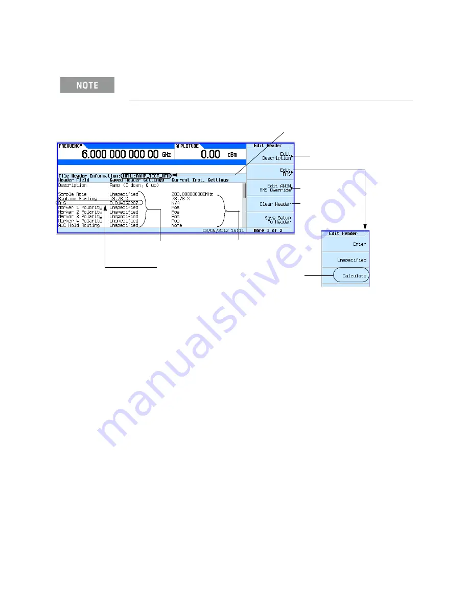 Keysight Technologies N5171B EXG User Manual Download Page 216