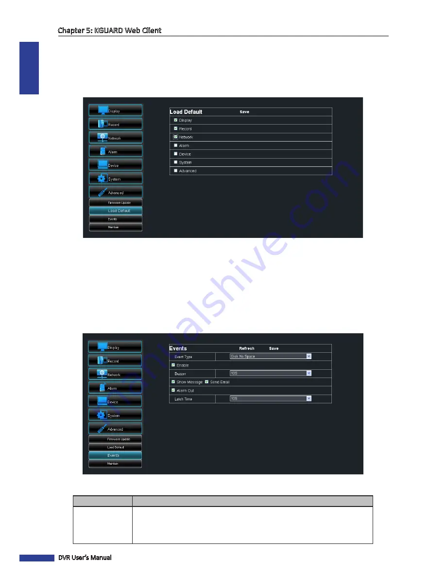 KGuard Security Easy Link EL1621 User Manual Download Page 104