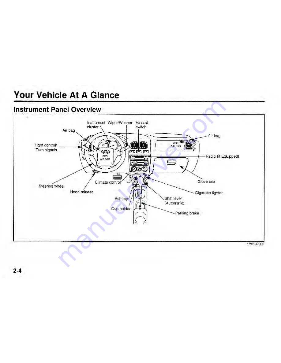 Kia 2002 Rio Owner'S Manual Download Page 11