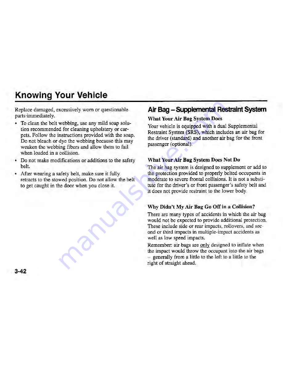 Kia 2002 Rio Owner'S Manual Download Page 53