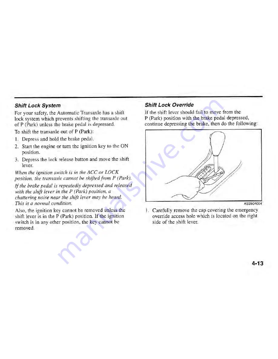 Kia 2002 Rio Owner'S Manual Download Page 88