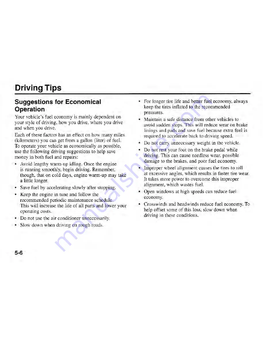 Kia 2002 Rio Owner'S Manual Download Page 127