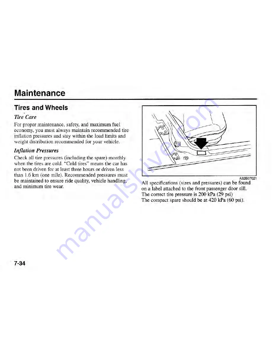 Kia 2002 Rio Owner'S Manual Download Page 192