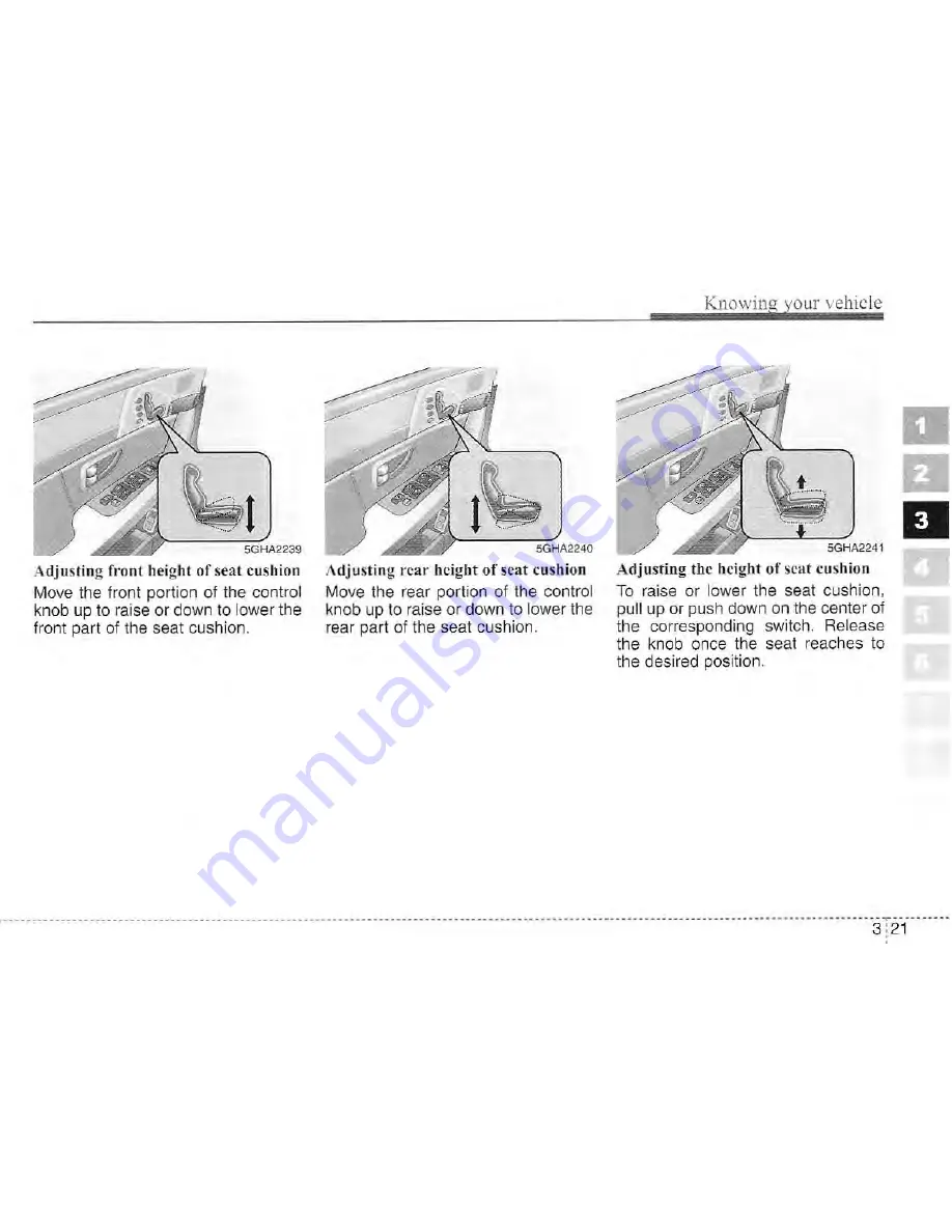 Kia Amanti Owner'S Manual Download Page 40