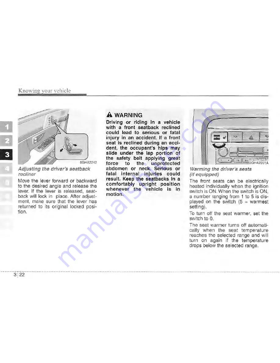 Kia Amanti Owner'S Manual Download Page 41